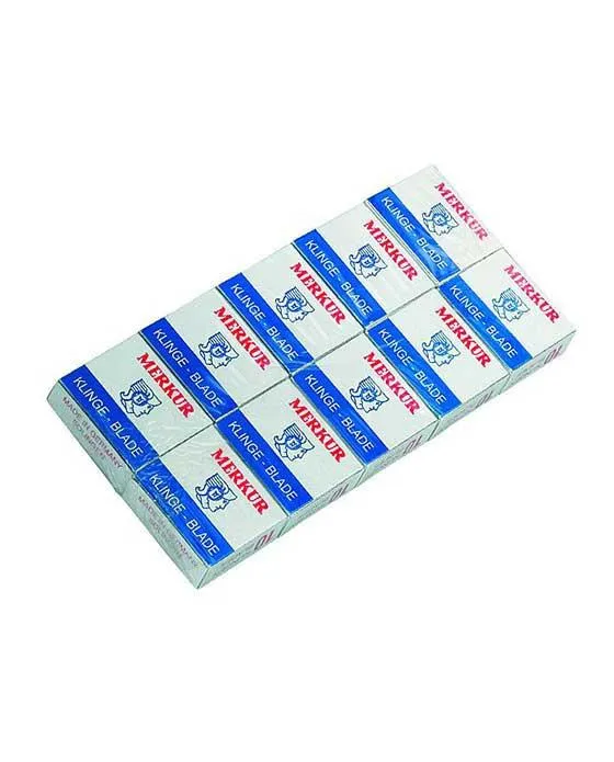 Merkur Detailing Razor Blades (10 Packs, 10 Blades/Pack)