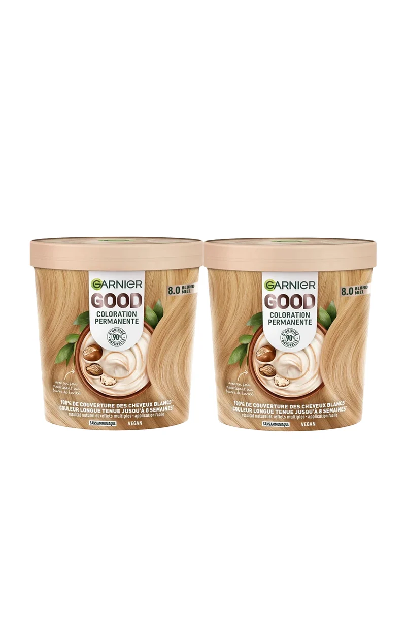 Coloration permanente 8.0 - Blond Miel sans ammoniaque x 2