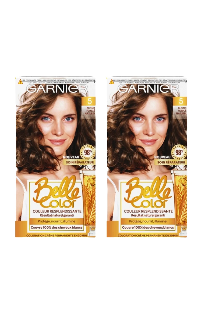 2 colorations permanentes - 05 blond foncé naturel