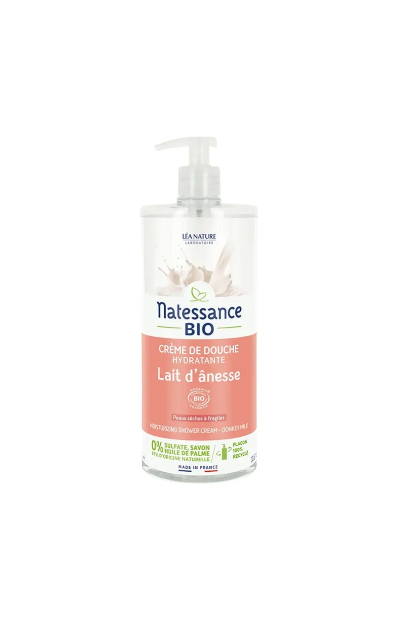 Crème de douche bio - Lait d'ânesse - 1 L