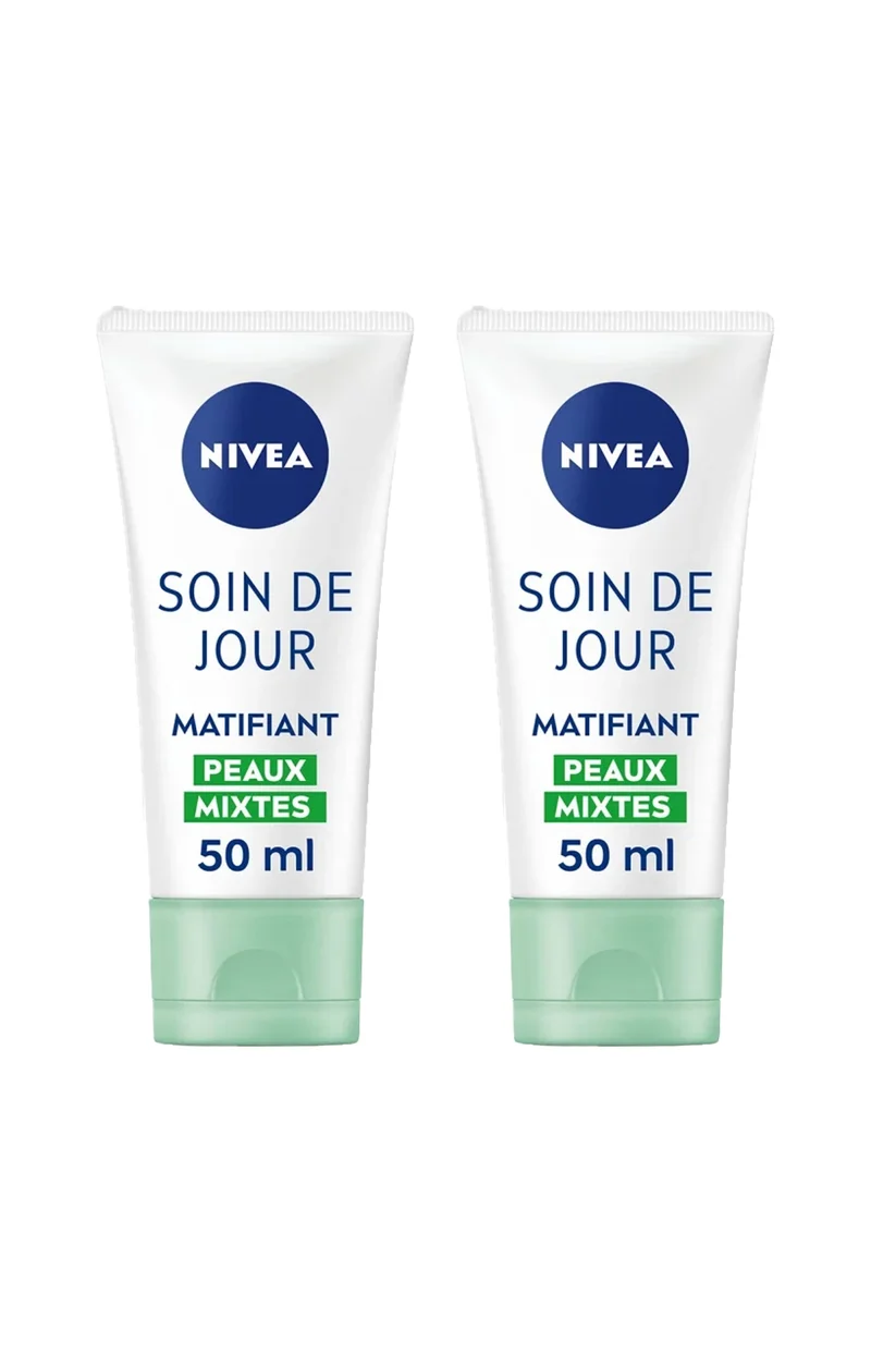 2 crèmes matifiantes & hydratantes 24 h - SPF 15 - Aloe Vera - 30 ml