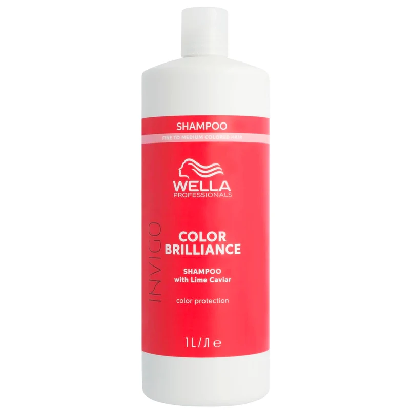 Shampoing Color Brilliance Invigo Cheveux Fins à normaux Wella 1L