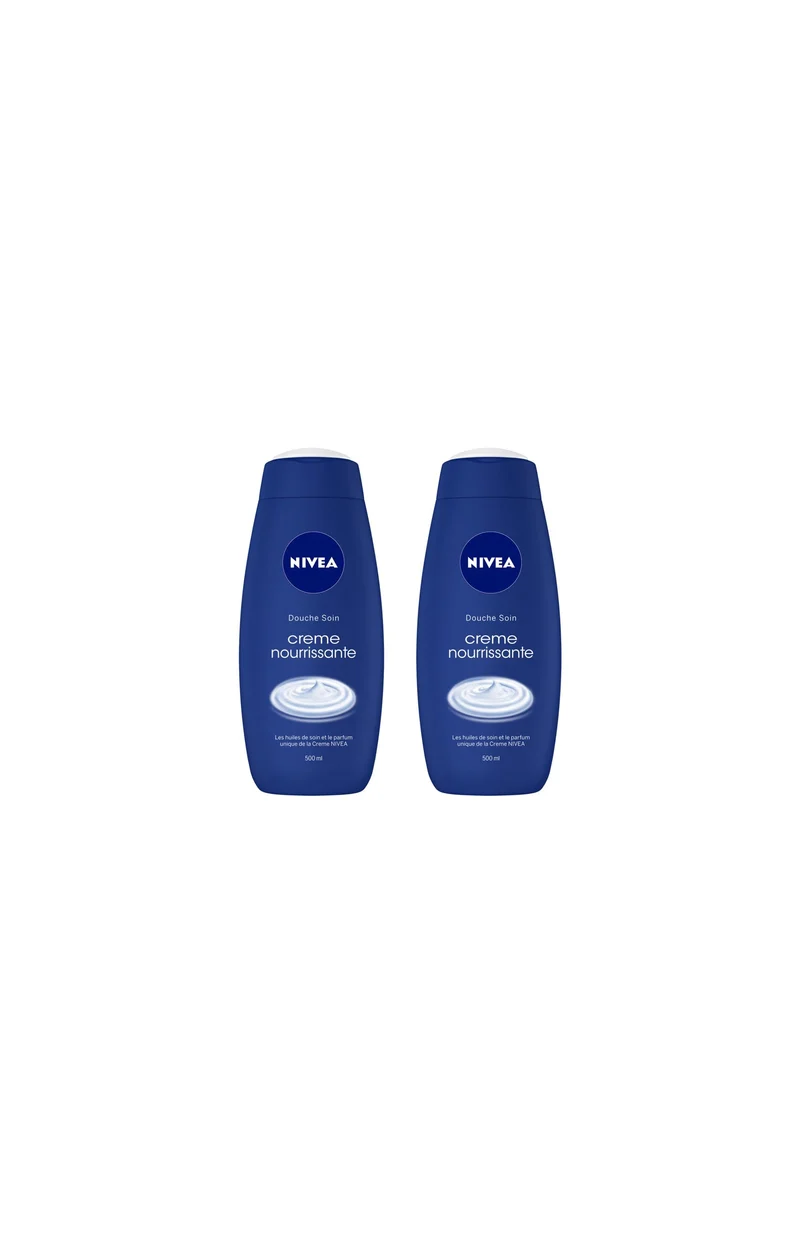 2 crèmes de douche nourrissantes - Huiles de soin - 500 ml