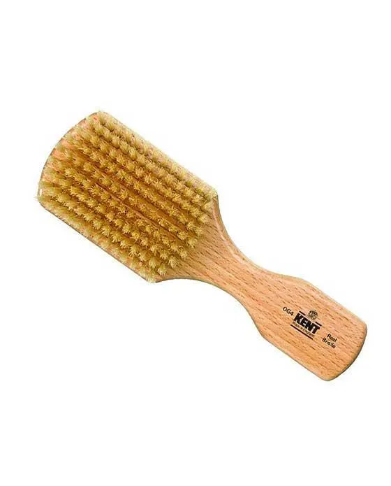 Kent Men's Brush, Rectangular Head, White Bristles, Beechwood