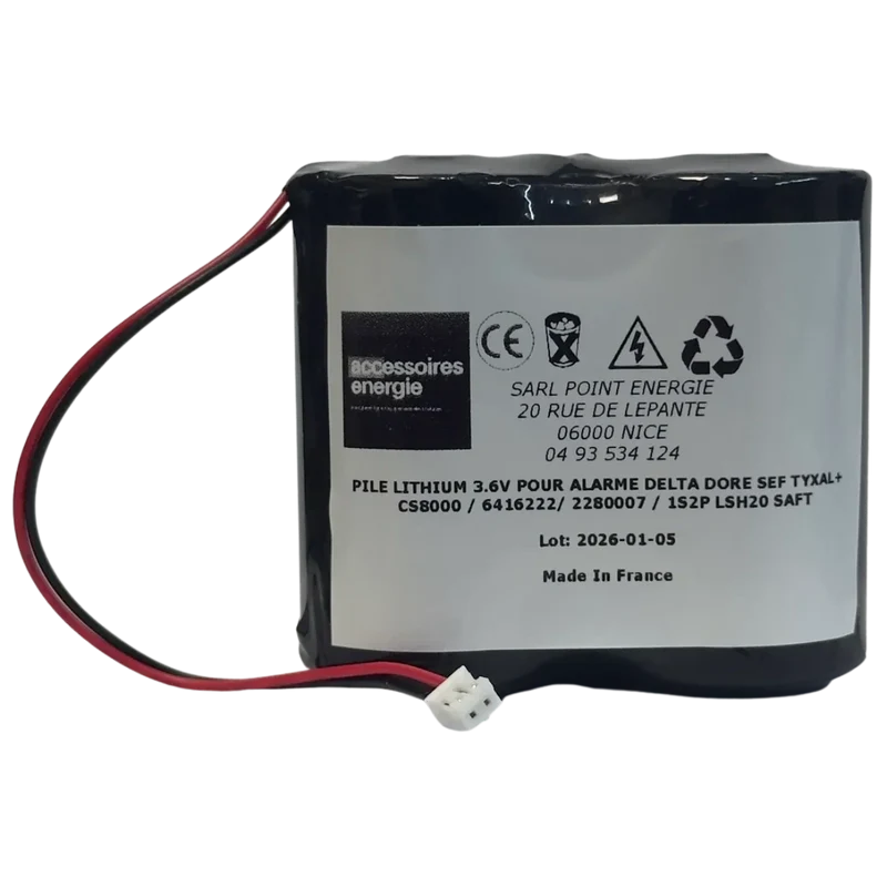 Pile Delta Dore 6416222 3.6V 26Ah TYXAL+