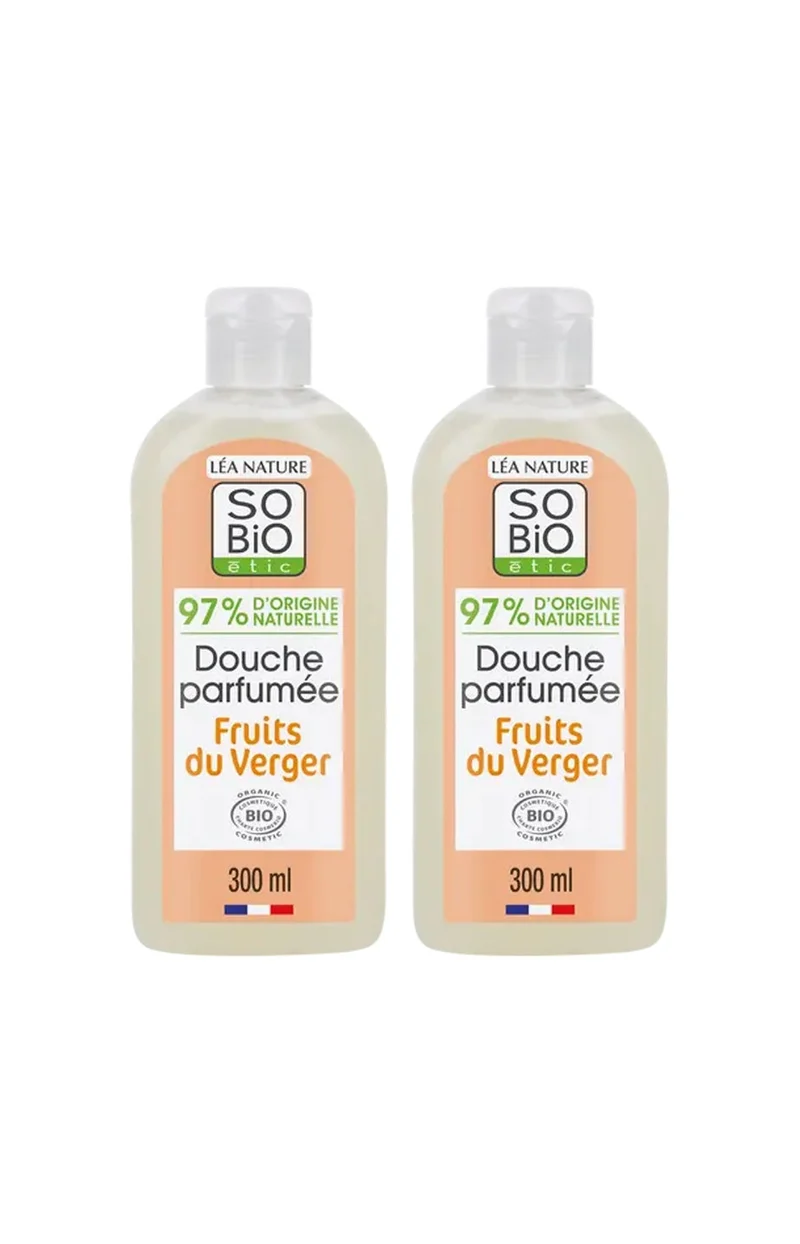 Gels douche bio - Fruits du Verger - Corps - 2 x 300 ml