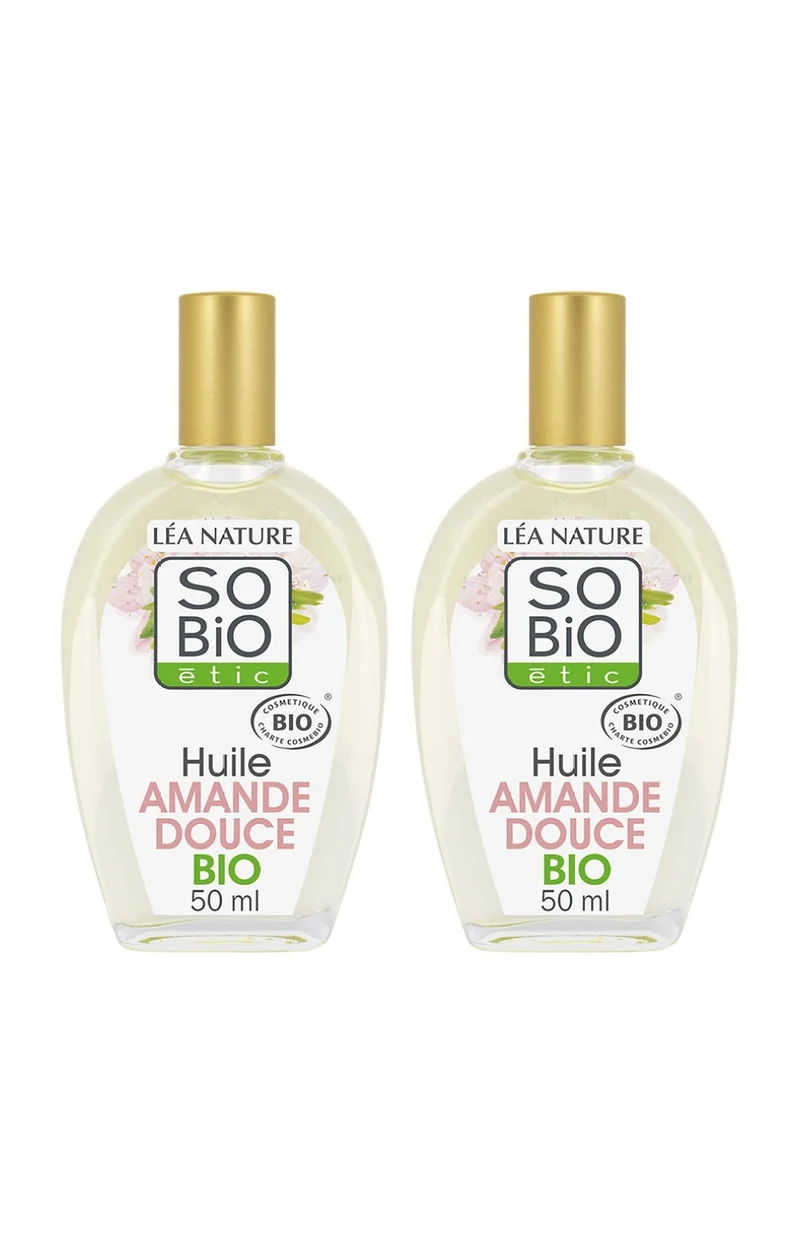 Huiles d'amande douce bio - Visage & corps - 2 x 50 ml