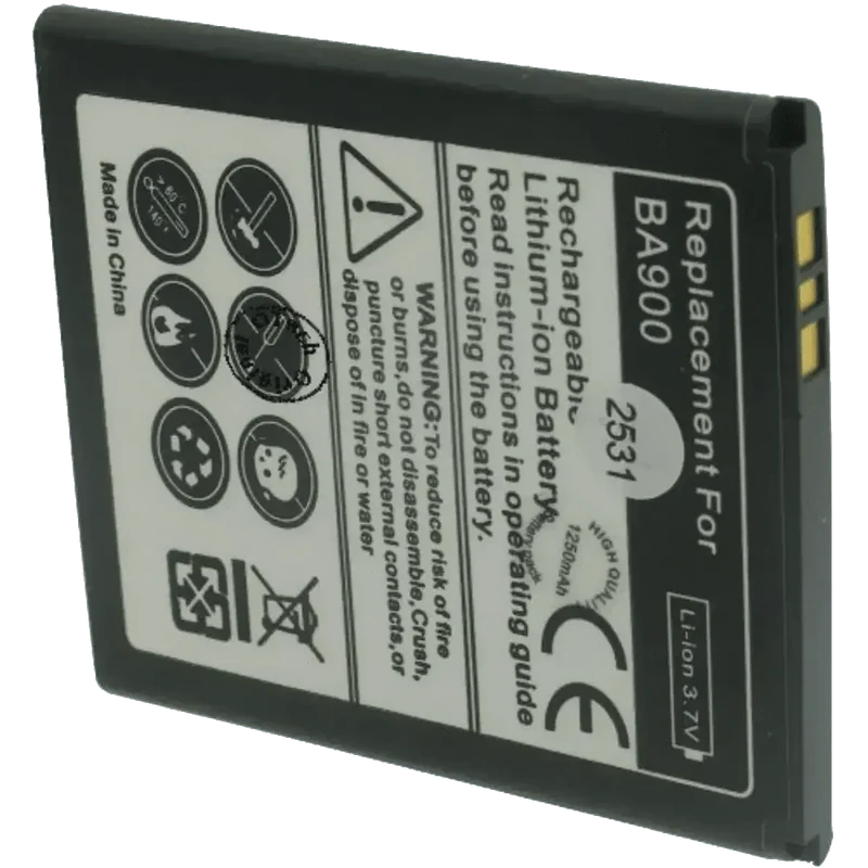 Batterie pour téléphone portable Sony C2004, C2005, BA900