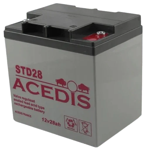 Batterie Plomb AGM ACEDIS STD28 12V 28Ah – VRLA Étanche Bornes M5