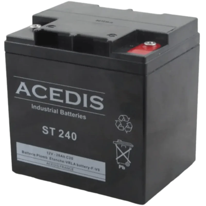 Batterie Plomb AGM ACEDIS ST240 12V 28Ah – VRLA Étanche Bornes M5