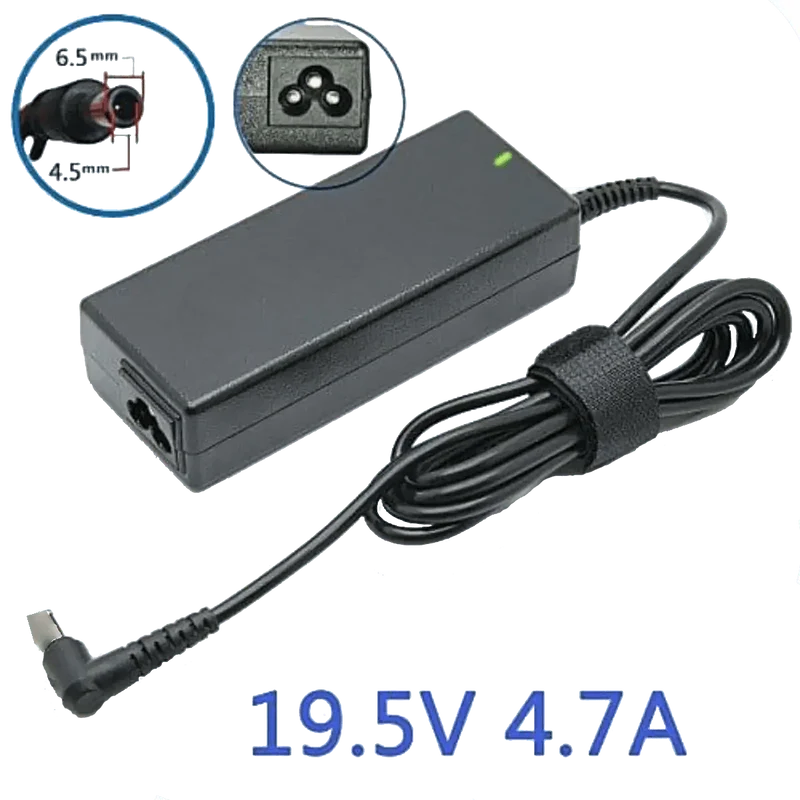 Chargeur Sony VAIO 19.5V 90 W – fiche 6.5 × 4.4 mm
