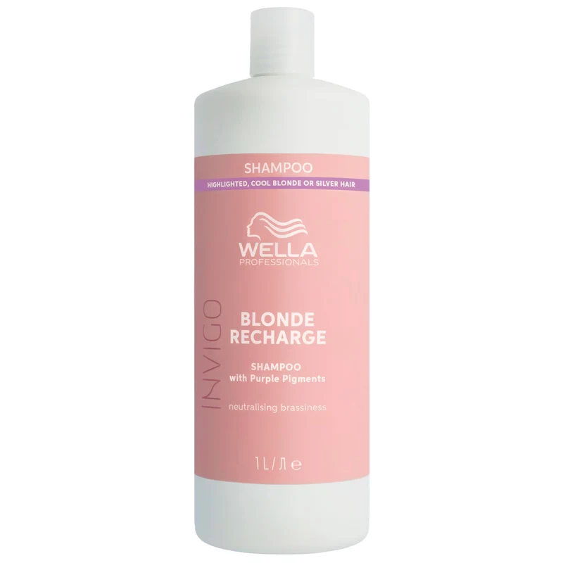 Shampoing Blonde Recharge Invigo Wella 1L