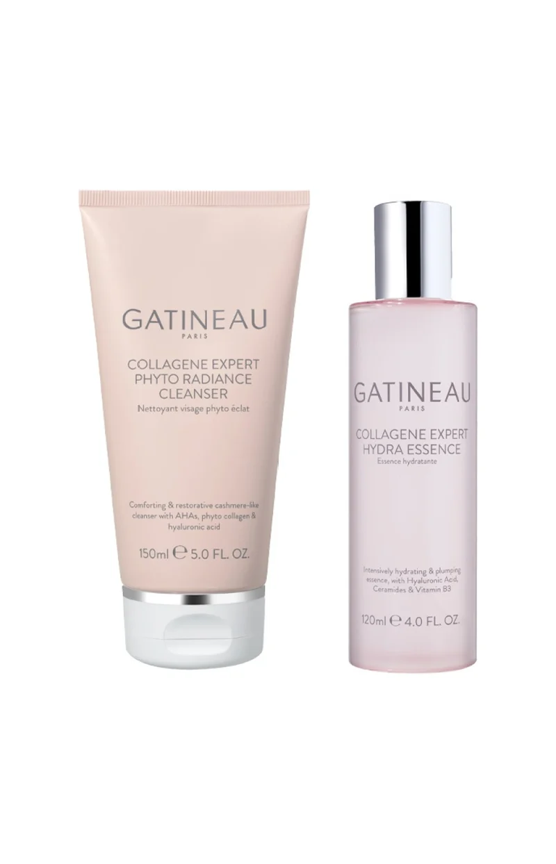 Nettoyant & lotion tonique anti-âge - Collagène & acide hyaluronique - Visage