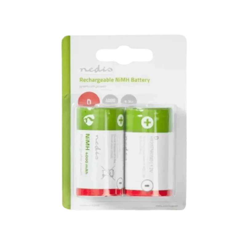 Piles Rechargeables 1.2v Ni-Mh D 4000mAh x2