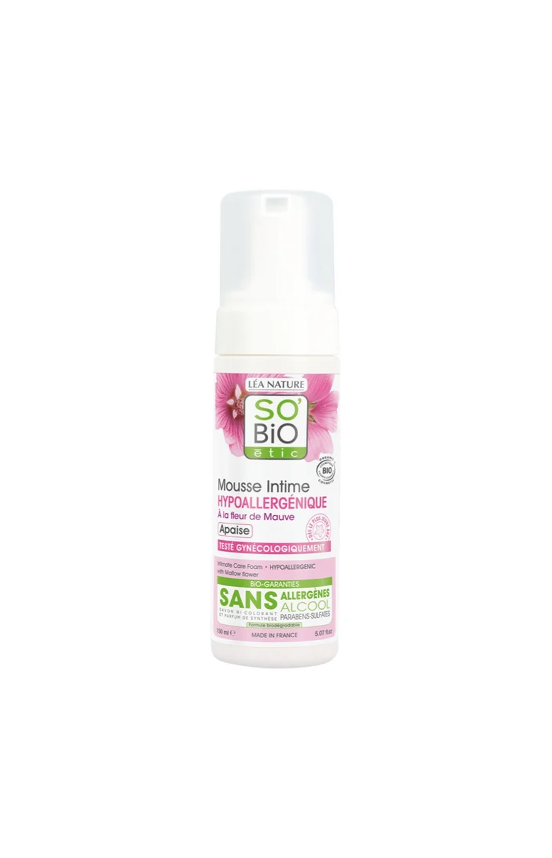 Mousse intime apaisante bio - Fleur de mauve - 150 ml