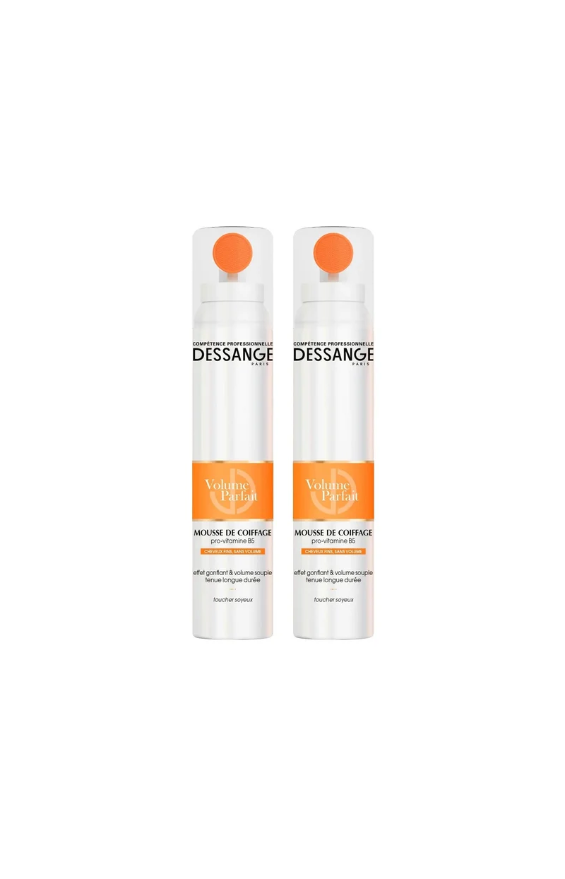 2 mousses coiffantes volumatrices - Cheveux fins - 200 ml
