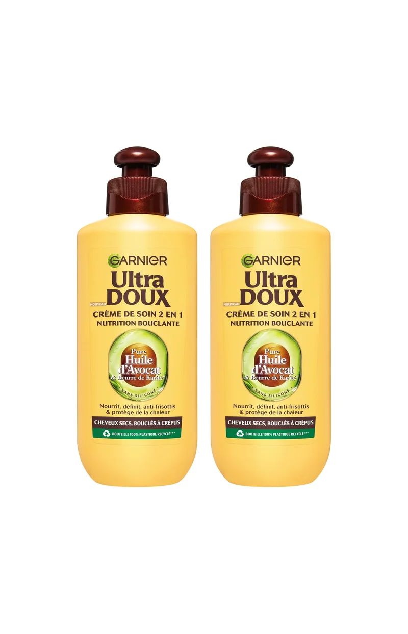 2 crèmes de soin nourrissantes - Avocat & Beurre de Karité - 200 ml