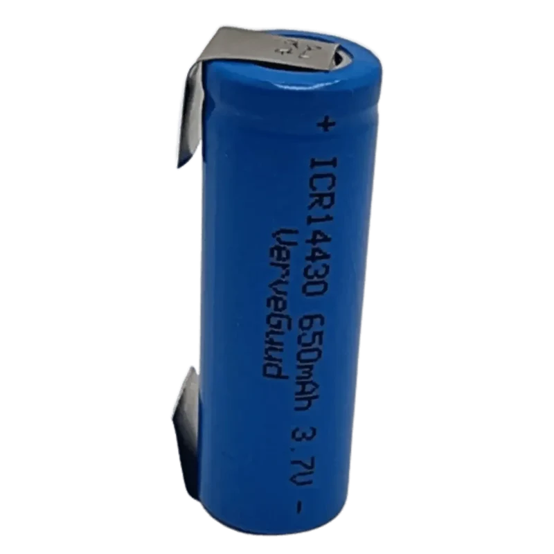 Batterie 14430 Li-ion 3.7 V 920 mAh avec languettes à souder