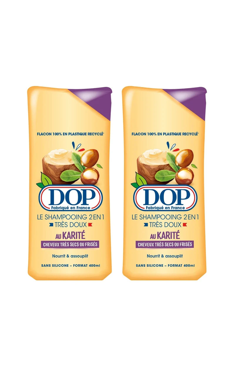 2 shampoings 2-en-1 - Karité - 500 ml