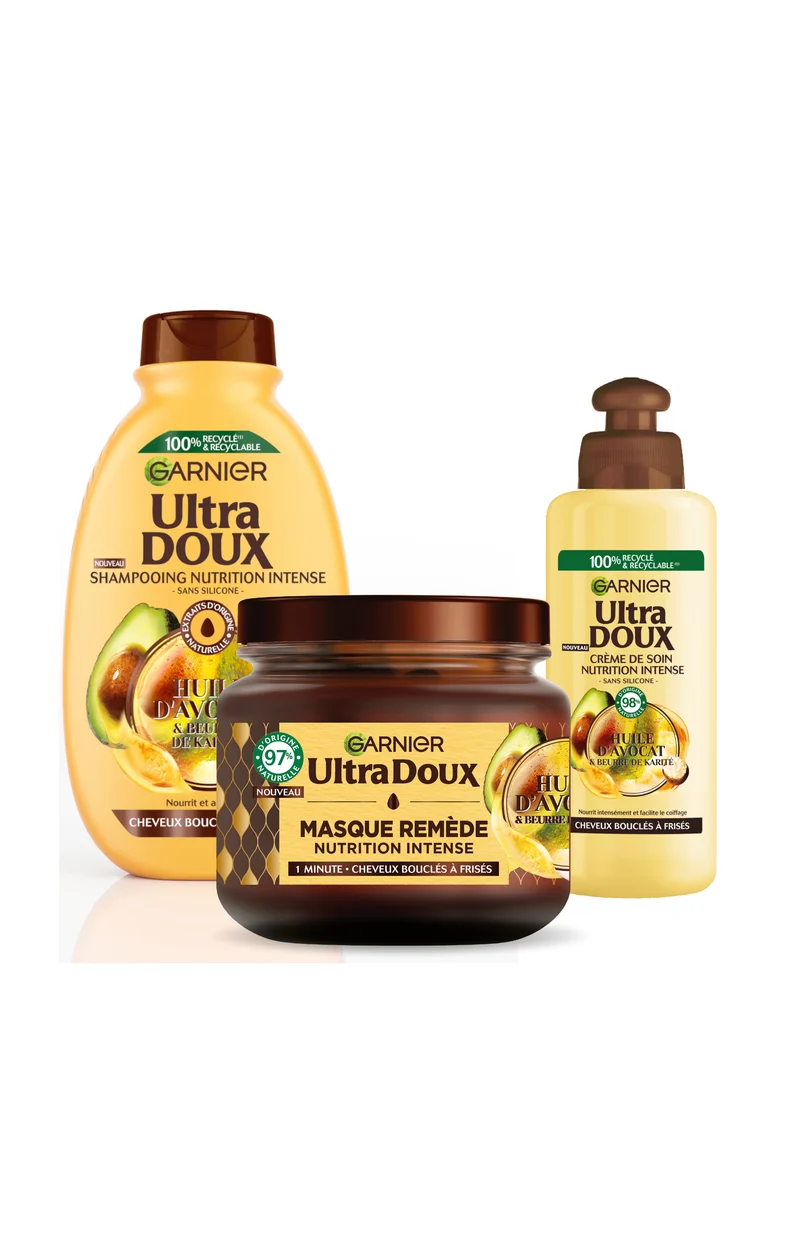 Routine nutrition intense - Cheveux bouclés à frisés