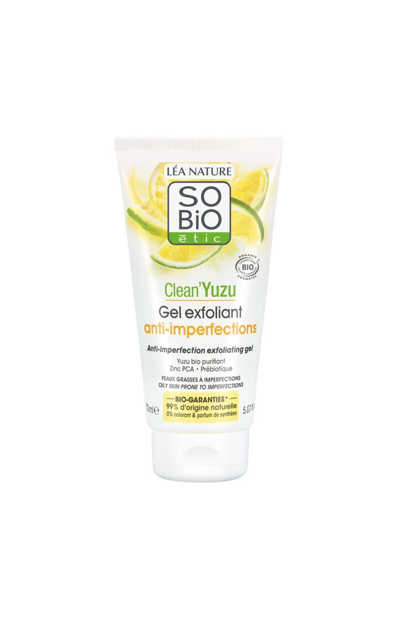 Gel exfoliant anti-imperfections bio - Clean'Yuzu - Peaux grasses à imperfections