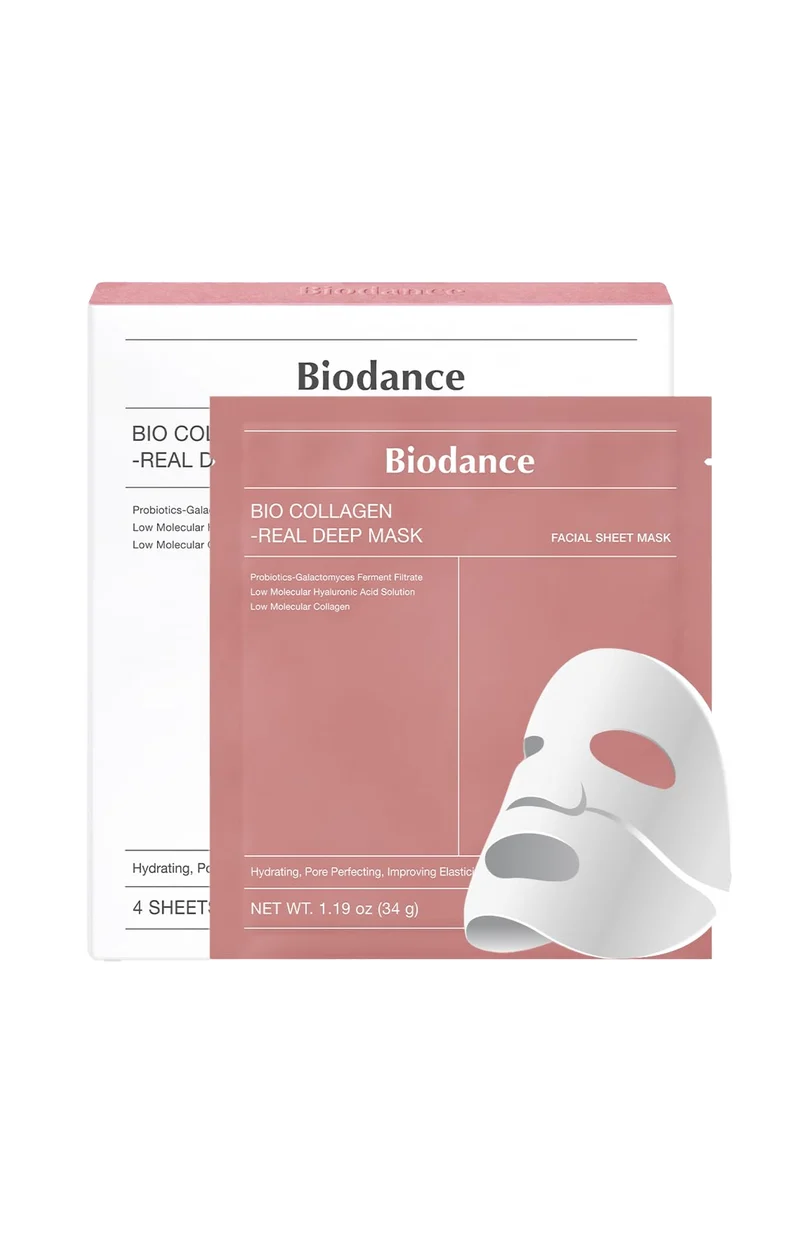 4 masques revitalisants - Collagène & acide hyaluronique