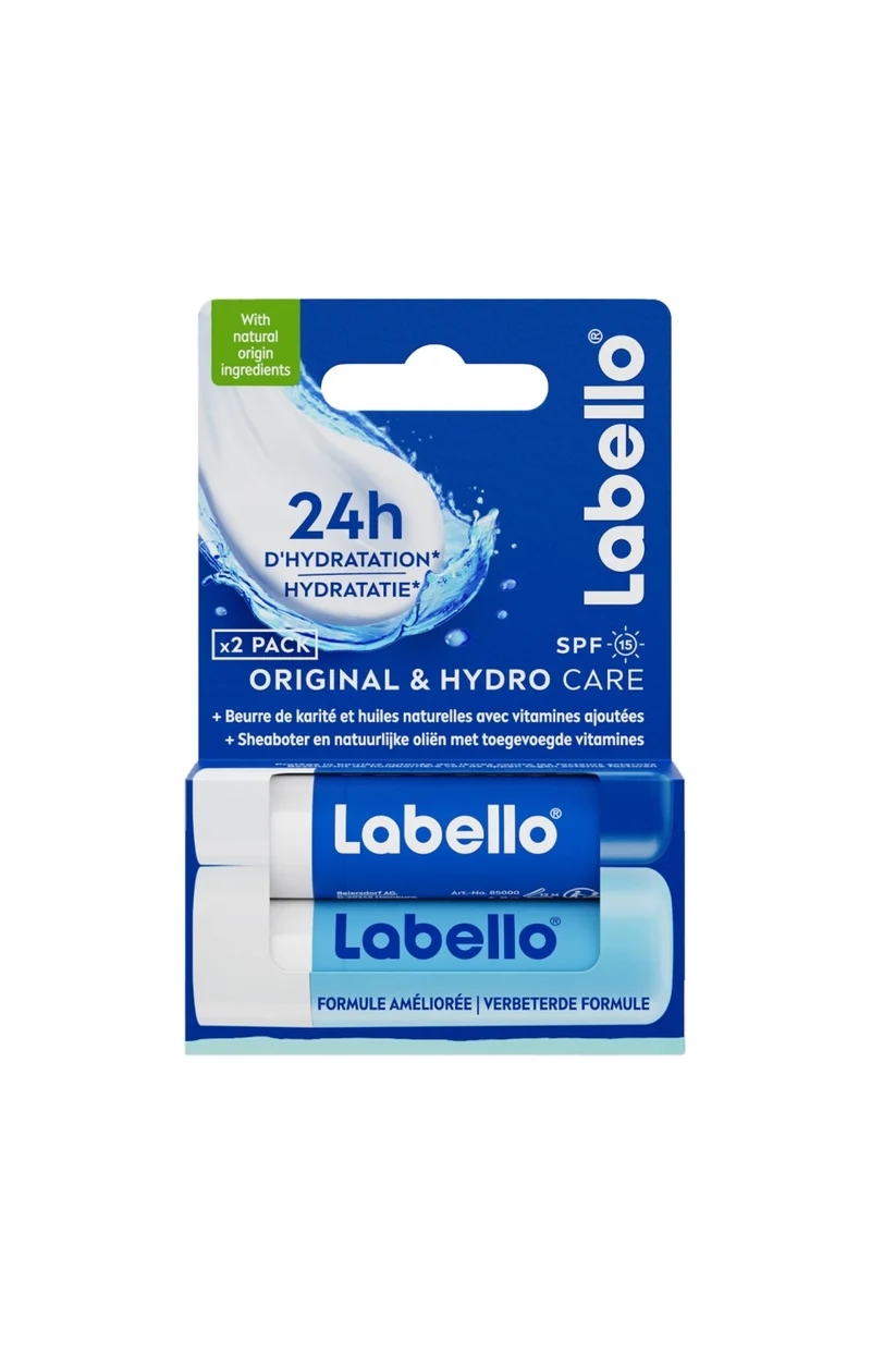 Duo baumes à lèvres SPF 15 - Original & Hydro Care + - 2 x 4,8 g