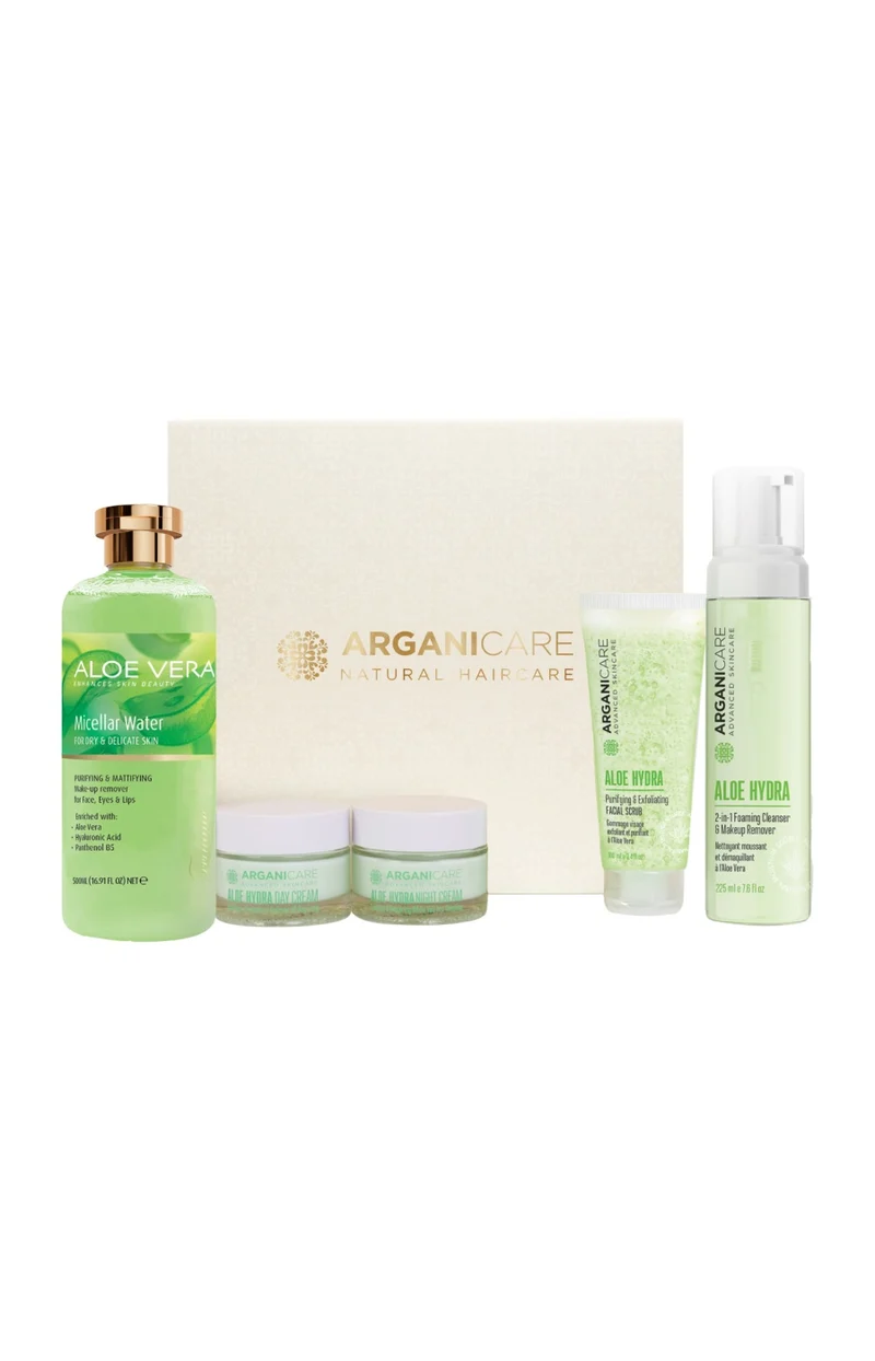 Coffret purifiant & hydratant - Aloe vera - Visage - 5 produits