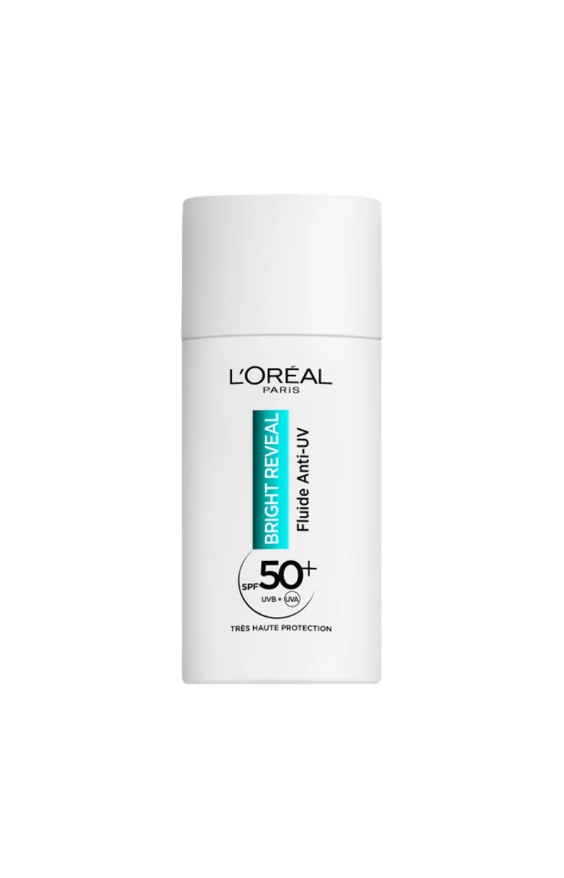 Fluide solaire hydratant SPF 50+ - Bright Reveal - Niacinamide - Visage