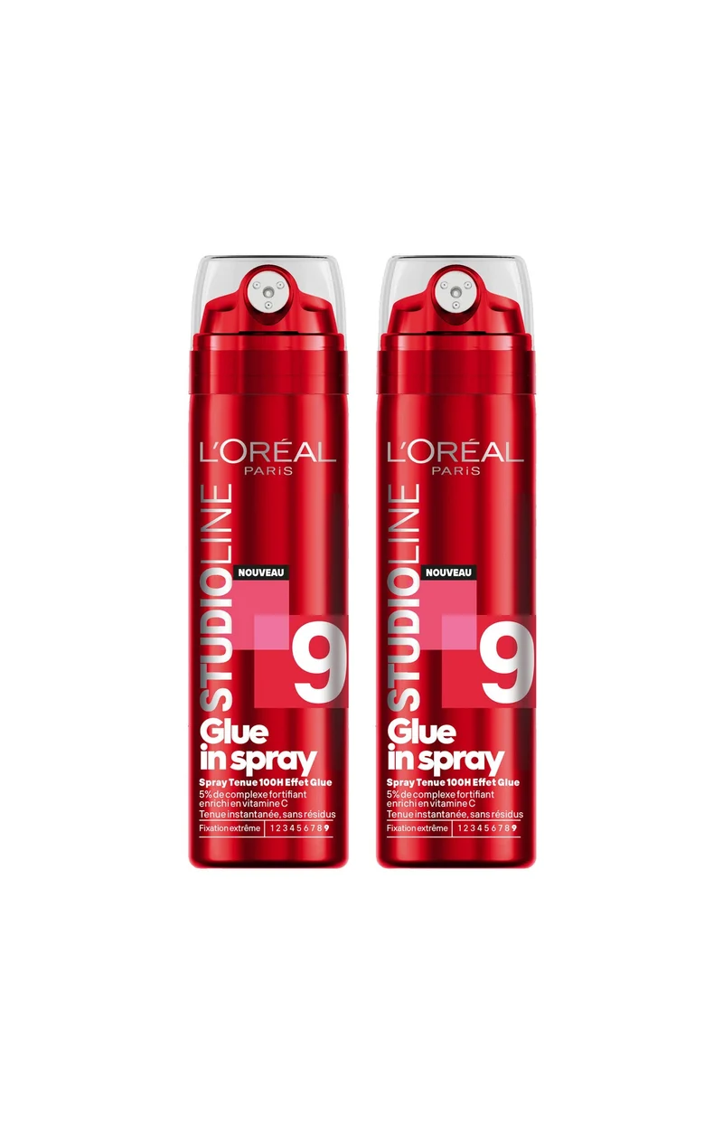 2 sprays coiffants - Fixation extrême 100h - 200 ml