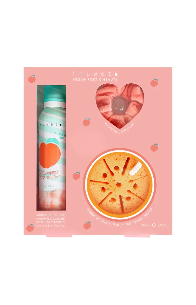 Coffret soin & accessoires de bain - Bubble Peach - Corps - 3 produits