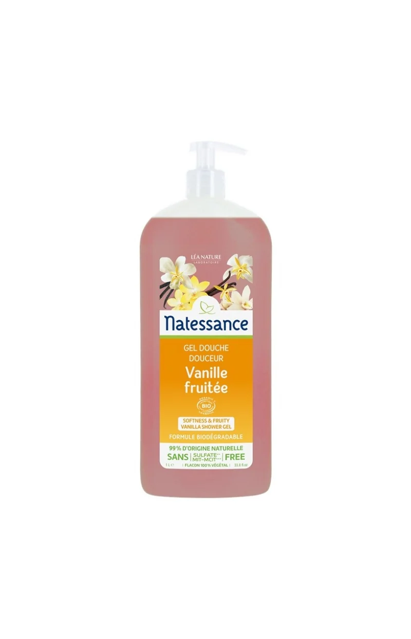 Gels douche douceur bio - Vanille fruitée - 2 x 1 L