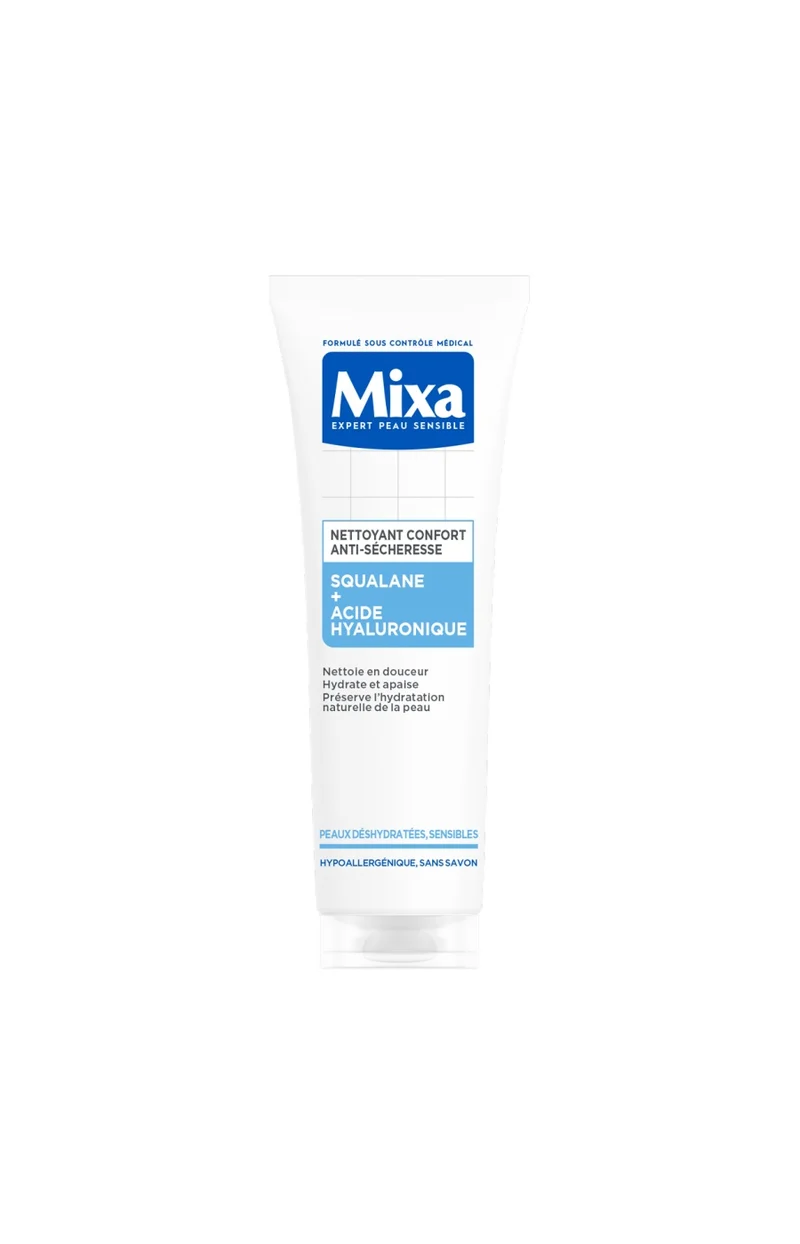 Gel nettoyant apaisant - Acide hyaluronique & squalane - Peaux sensibles - 200 ml