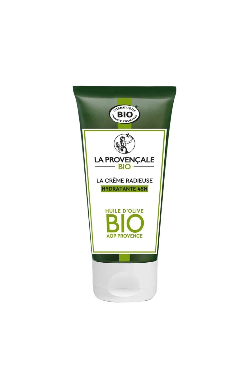 Crème radieuse hydratante 48h bio - Huile d'olive - Visage