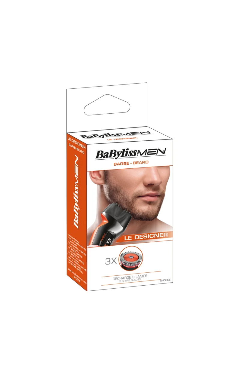 3 Lames de rechange - Tondeuse barbe Le Designer