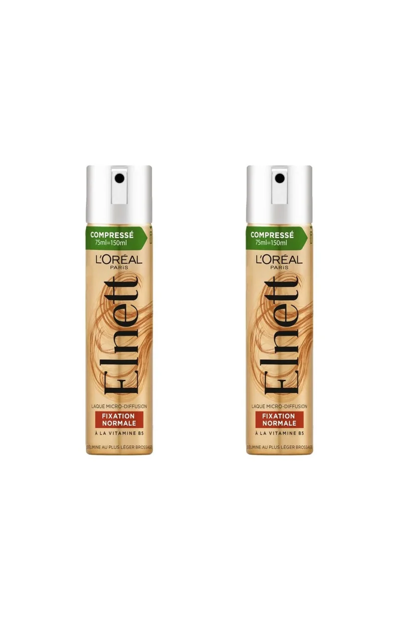 2 laques pour cheveux - Fixation normale