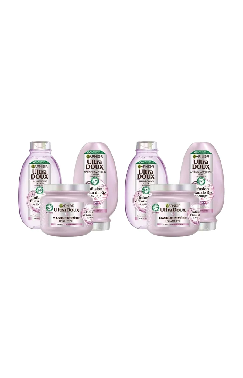 Routine lissante - Eau de riz & amidon - 6 produits