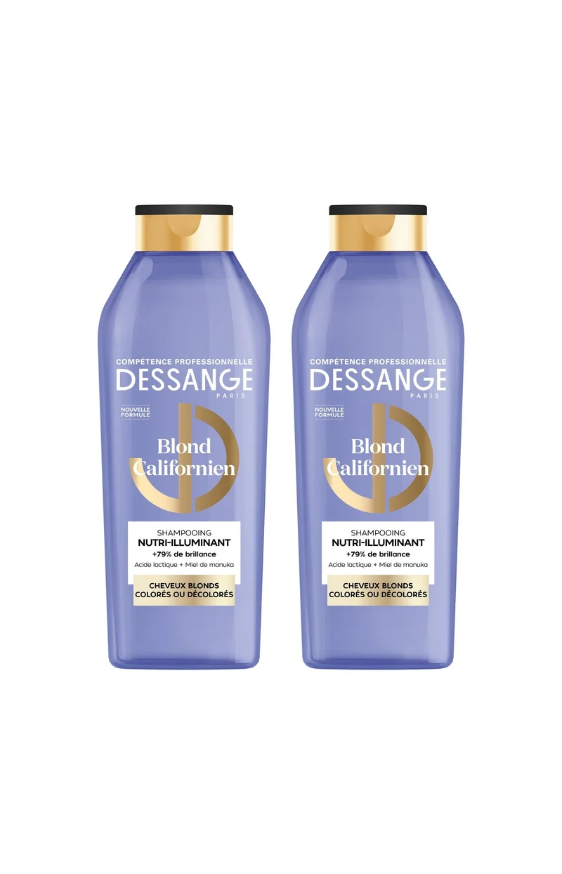 2 shampoings nutri-illuminants - Blond Californien - 280 ml