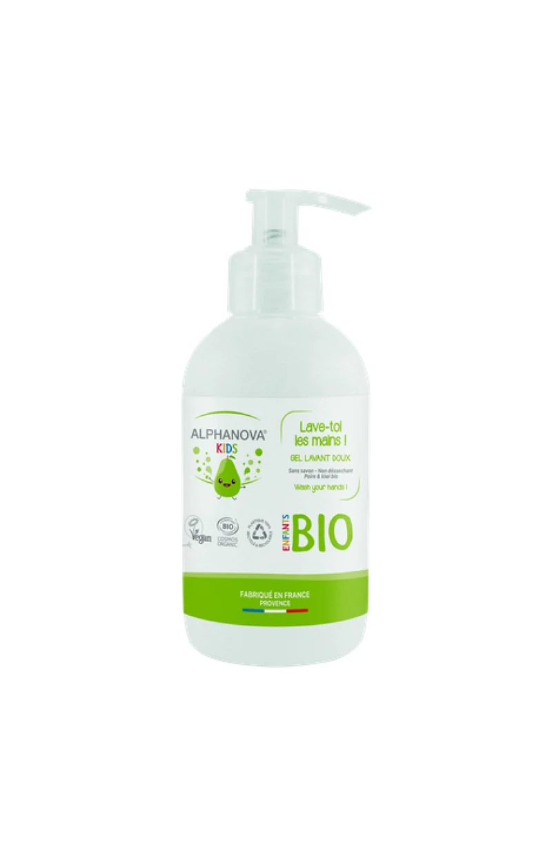 Gel lavant mains bio - Poire - Enfants - 250 ml