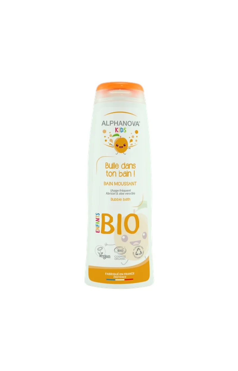 Bain moussant bio - Abricot - Enfants - 250 ml