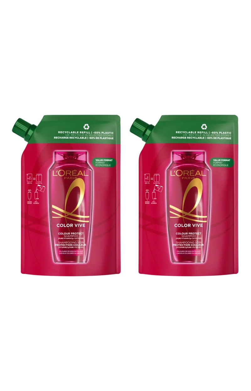 2 shampoings Écopack - Color Vive - 500 ml