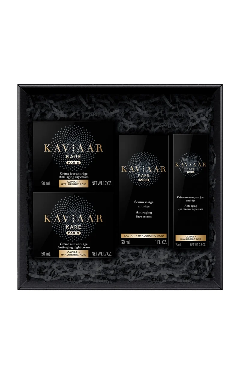 Coffret anti-âge - Caviar & acide hyaluronique - 4 produits
