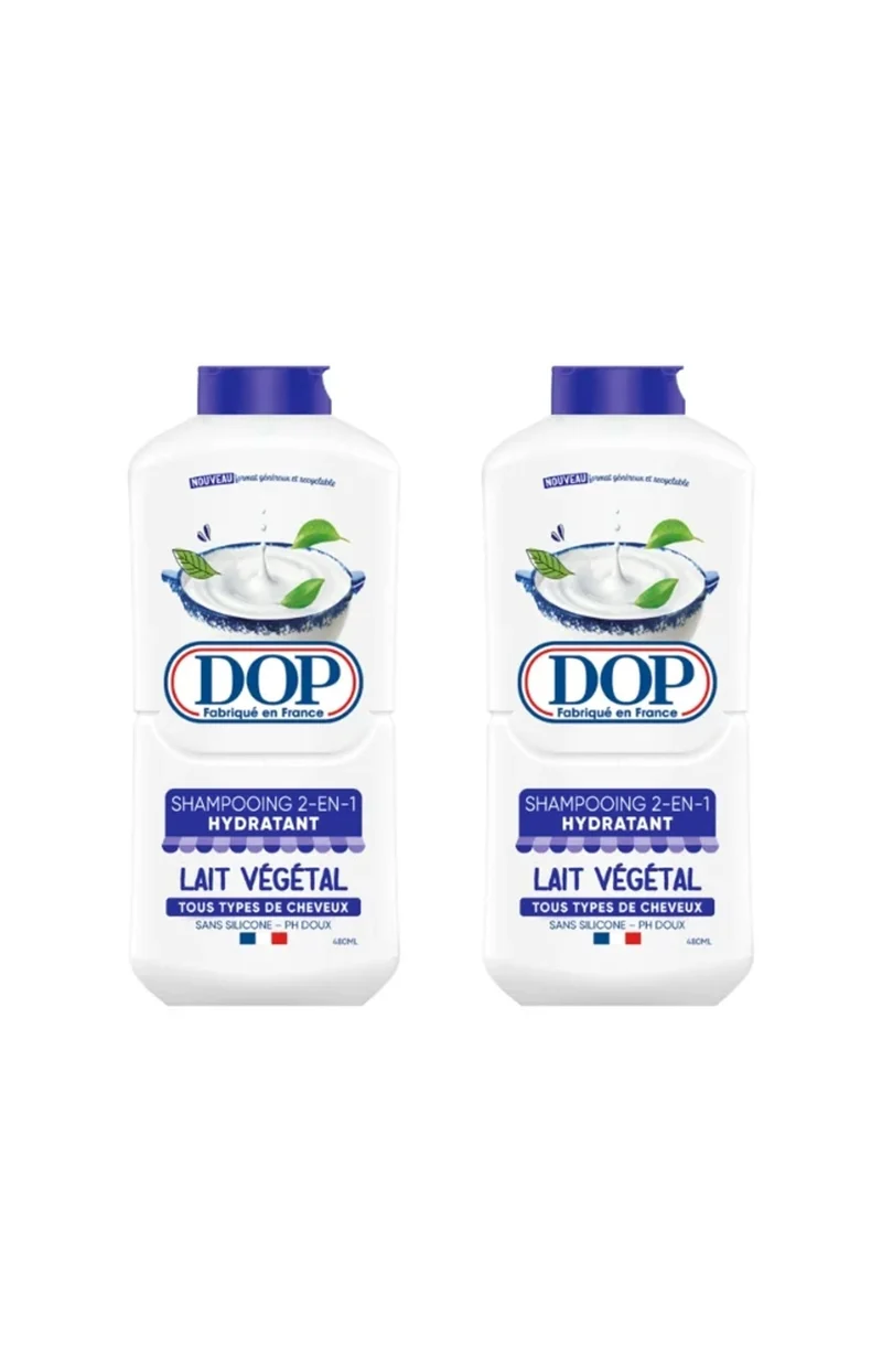 2 shampoings - 2en1 lait végétal - 480 ml