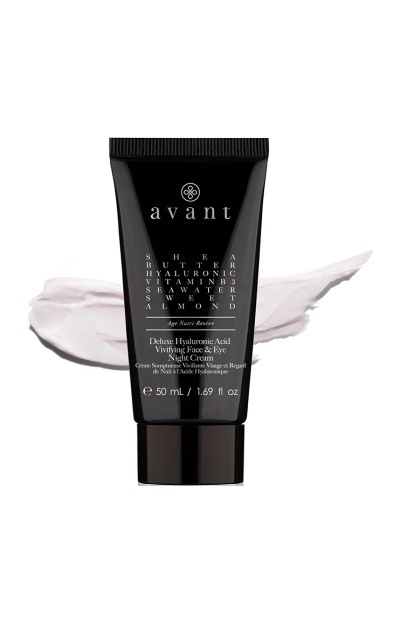Crème vivifiante de nuit - Acide hyaluronique - Visage & yeux - 50 ml