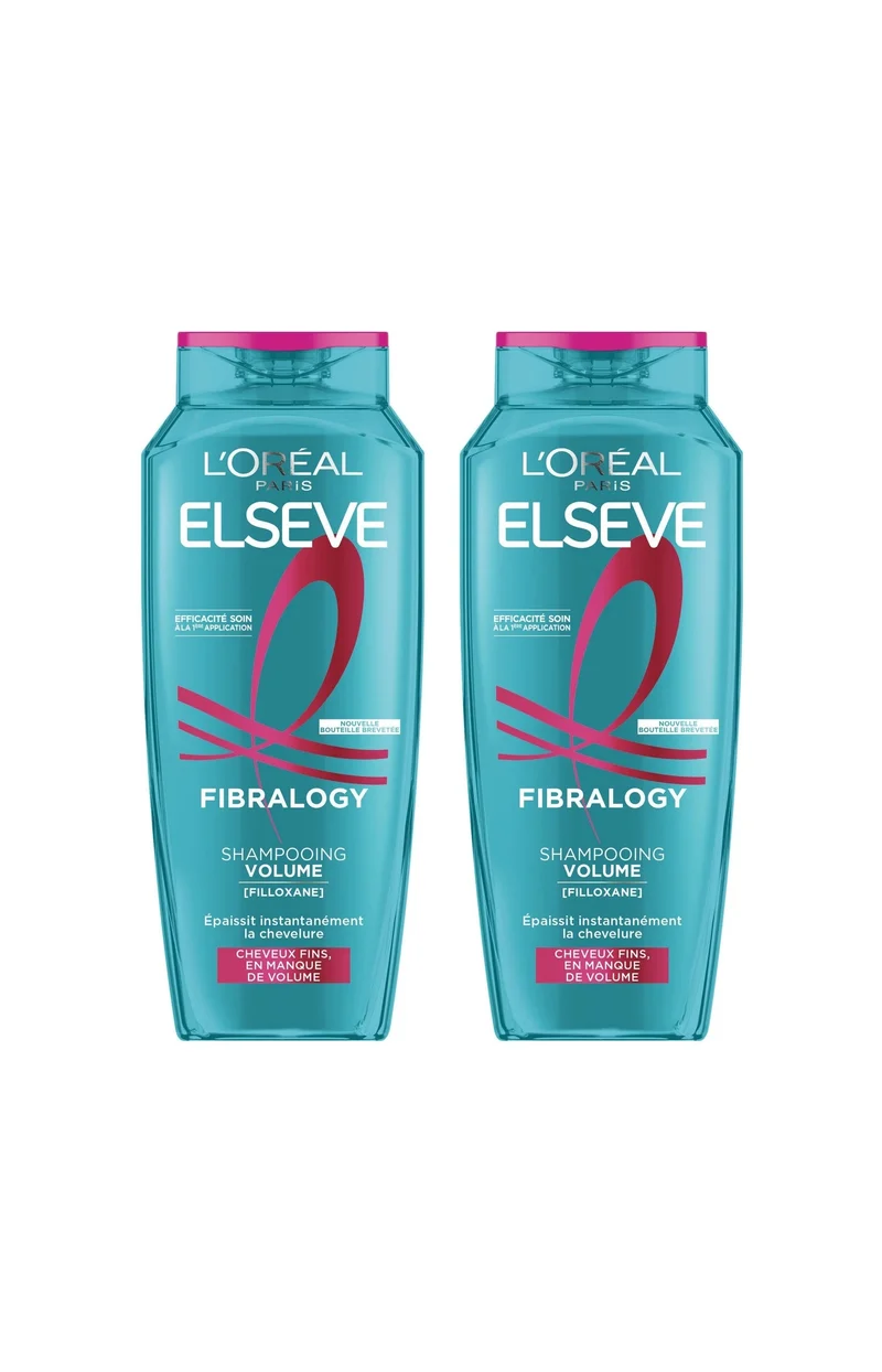 2 shampoings Fibralogy - Cheveux fins - 300 ml
