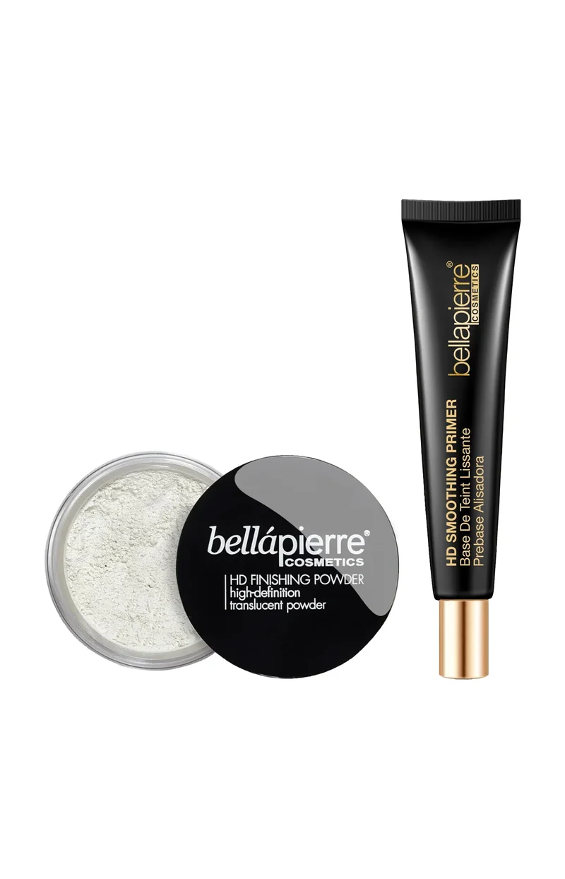 Base de teint & poudre fixatrice transparente
