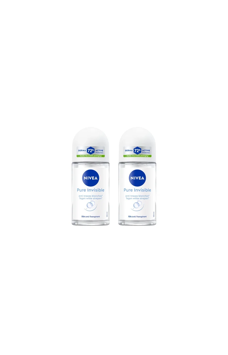 2 déodorants bille 72 h - Pure Invisible - 50 ml