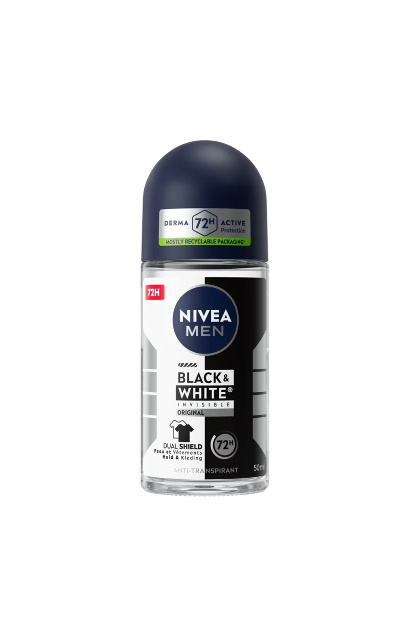 Déodorant bille 72h - Black & White - 50 ml