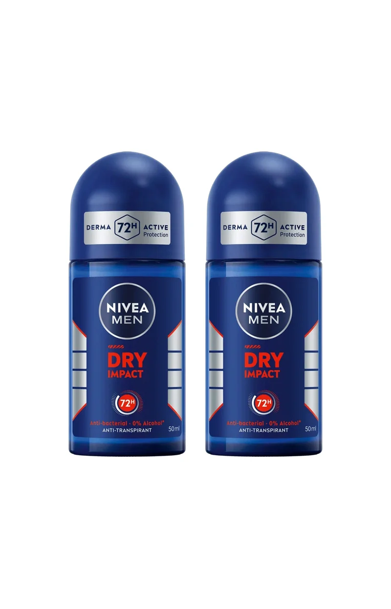 2 déodorants bille anti-transpirants - Dry Impact 72 h - 50 ml