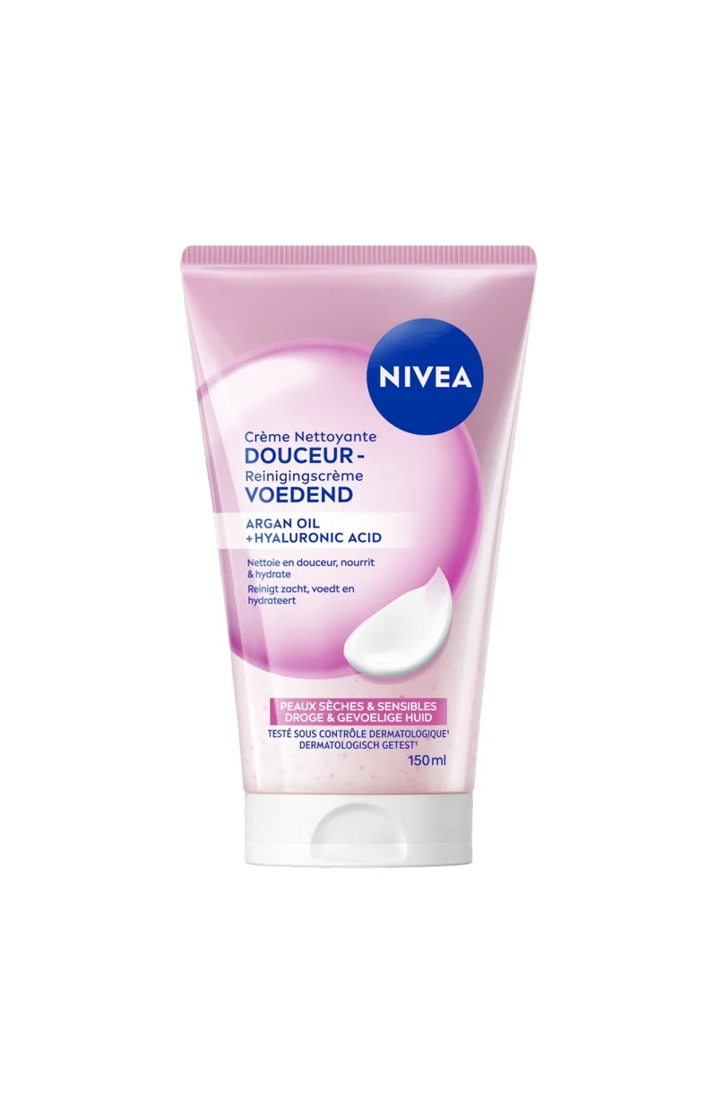 Crème visage nettoyante - Peaux sèches et sensibles
